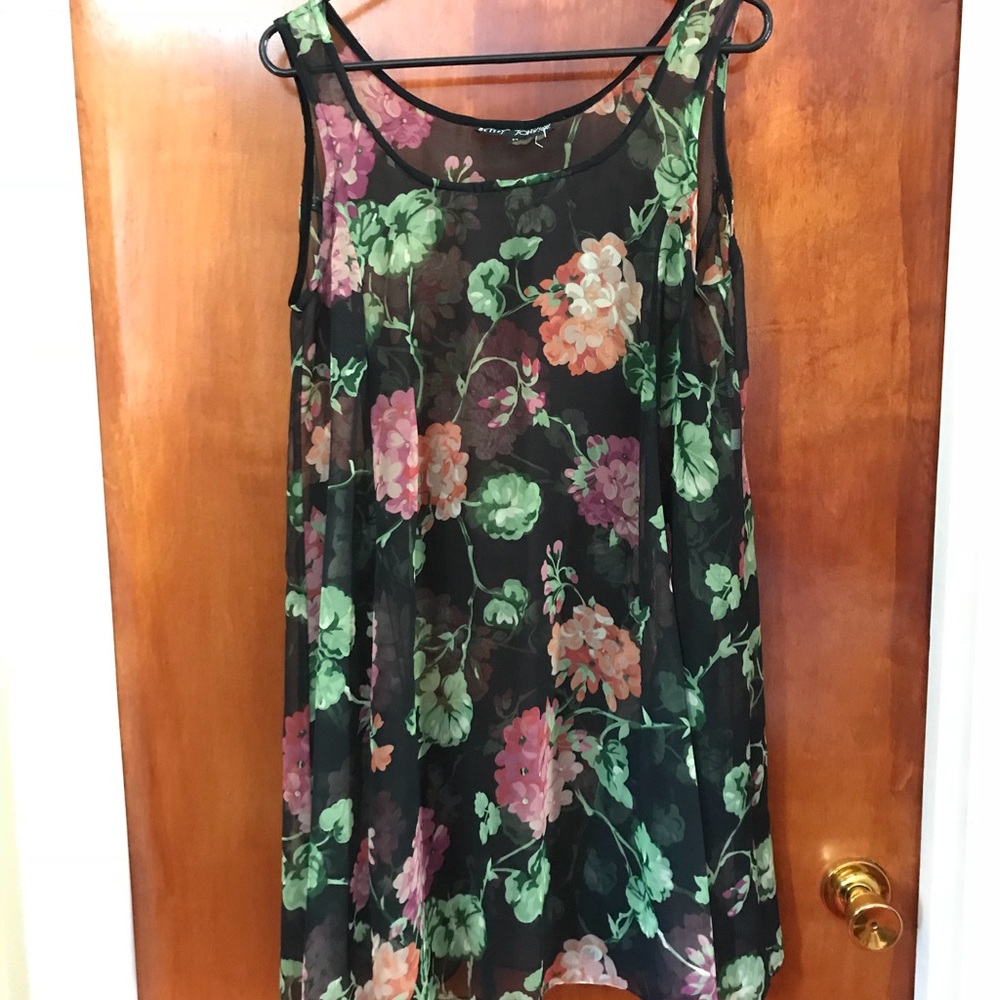 Betsey Johnson Sheer Flowy Dress